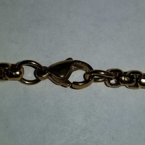 Necklace Heavy Gold Tone Chain Muscle Bodybuilder - Picture 4 of 7